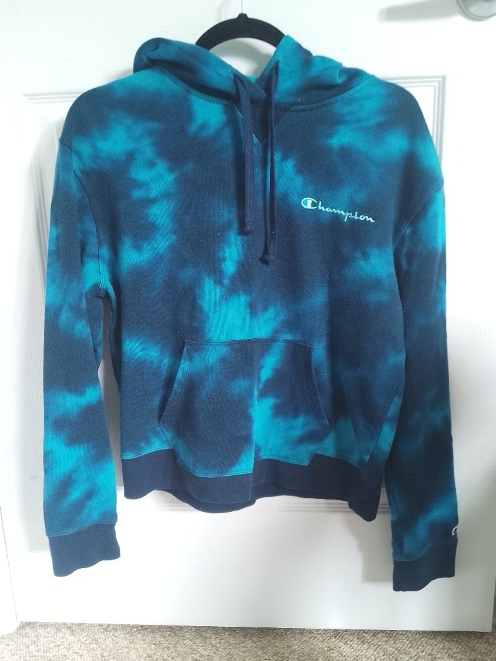 Champion Blue Tye Die Hoodie